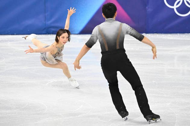 Riku Miura Ryuichi Kihara (JPN), first place, gold medal, Skating, Pair Free Program, Ice Skating Arena in Milan during the Milano Cortina 2026 Olympic Winter games, Winterspiele,Spiele, Summer games 16 February 2026, Milan, Italy. Noxthirdxpartyxsales  aflo_320166246