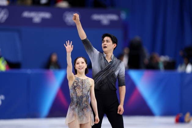 Riku Miura & Ryuichi Kihara (JPN), FEBRUARY 16, 2026 - Figure skating, Eiskunstlauf : Pairs Free Skating during the Milano Cortina 2026 Olympic Winter games, Winterspiele,Spiele, Summer games at Milano Ice Skating Arena in Milan, Italy. Noxthirdxpartyxsales  aflo_320167253