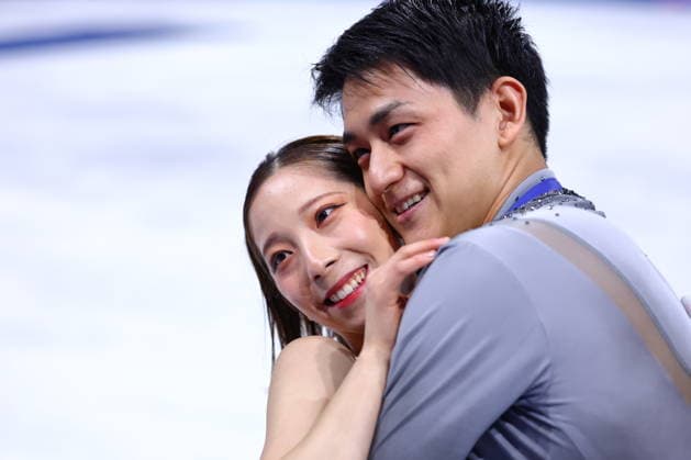 Riku Miura & Ryuichi Kihara (JPN), FEBRUARY 16, 2026 - Figure skating, Eiskunstlauf : Pairs Medal Ceremony during the Milano Cortina 2026 Olympic Winter games, Winterspiele,Spiele, Summer games at Milano Ice Skating Arena in Milan, Italy. Noxthirdxpartyxsales  aflo_320167270