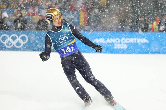 RAIMUND Philipp (GER), FEBRUARY 16, 2026 - Ski jumping, Skispringen, Ski, nordisch : Men s Super Team Final Round during the Milano Cortina 2026 Olympic Winter games, Winterspiele,Spiele, Summer games at Predazzo Ski Jumping Stadium in Predazzo, Italy. Noxthirdxpartyxsales  aflo_320167790