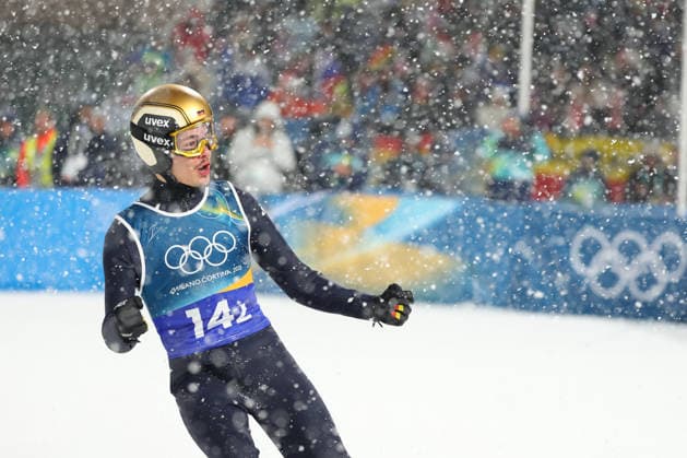 RAIMUND Philipp (GER), FEBRUARY 16, 2026 - Ski jumping, Skispringen, Ski, nordisch : Men s Super Team Final Round during the Milano Cortina 2026 Olympic Winter games, Winterspiele,Spiele, Summer games at Predazzo Ski Jumping Stadium in Predazzo, Italy. Noxthirdxpartyxsales  aflo_320167827