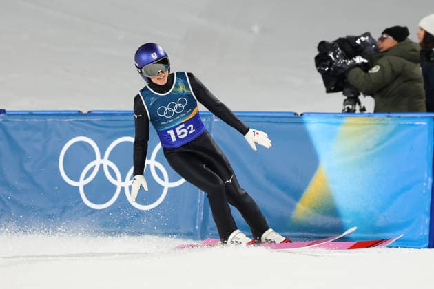 Ryoyu Kobayashi (JPN), FEBRUARY 16, 2026 - Ski jumping, Skispringen, Ski, nordisch : Men s Super Team during the Milano Cortina 2026 Olympic Winter games, Winterspiele,Spiele, Summer games at Predazzo Ski Jumping Stadium in Predazzo, Italy. Noxthirdxpartyxsales  aflo_320170116