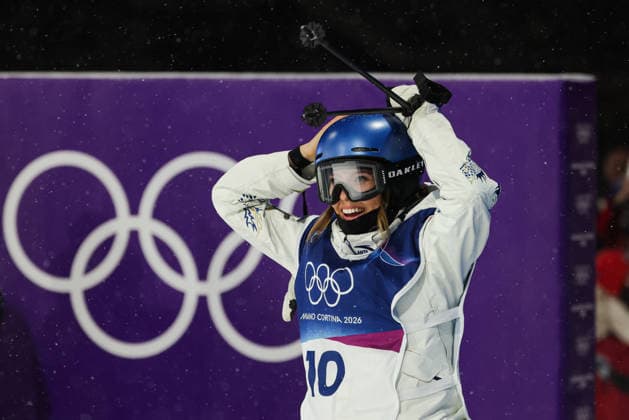 LIVIGNO, ITALY - FEBRUARY 16: Silver medalist Eileen Gu Ailing of Team China reacts after the Women s Freeski Big Air Final on day ten of the Milano Cortina 2026 Winter Olympic Games, Olympische Spiele, Olympia, OS at Livigno Snow Park on February 16, 2026 in Livigno, Italy.  Copyright: xCHINASPORTSx 111621938975