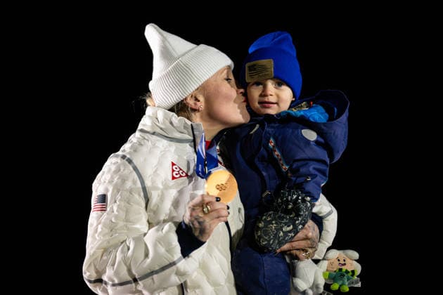 Kaillie Ambruster Humphries (USA), Monobob Women, Milano Cortina 2026 Olympic Games, Olympische Spiele, Olympia, OS 16-02-2026 *** Kaillie Ambruster Humphries USA , Monobob Women, Milano Cortina 2026 Olympic Games 16 02 2026 Copyright: HMBxMedia MarcxNiemeyer