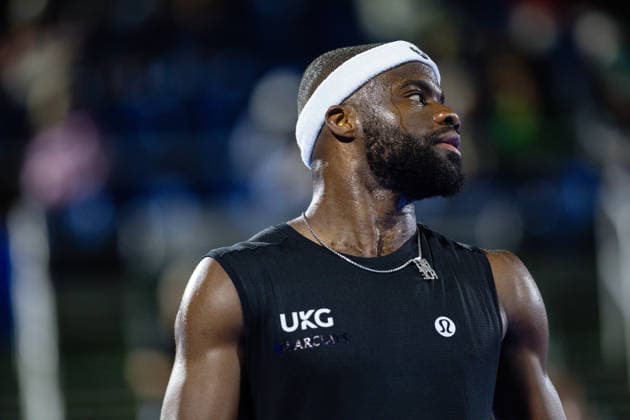2026 Delray Beach Open - Day 1 - Frances Tiafoe USA Vs Rinky Hijikata AUS Frances Tiafoe of the USA looks over his shoulder against Rinky Hijikata of Australia during their match on Day 1 of the Delray Beach Open at the Delray Tennis Center in Delray Beach, Florida, on February 16, 2026. Delray Beach FL United States  Copyright: xMauricioxPaizx originalFilename:paiz-2026delr260216_npMdB.jpg