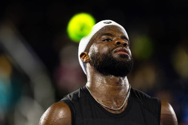 2026 Delray Beach Open - Day 1 - Frances Tiafoe USA Vs Rinky Hijikata AUS Frances Tiafoe of the USA reacts to winning his match against Rinky Hijikata of Australia during their match on Day 1 of the Delray Beach Open at the Delray Tennis Center in Delray Beach, Florida, on February 16, 2026. Delray Beach FL United States  Copyright: xMauricioxPaizx originalFilename:paiz-2026delr260216_npKS3.jpg