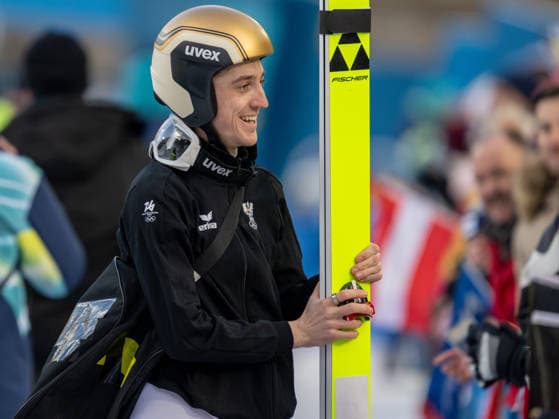 OLYMPICS - Winter Olympic Games, Olympische Spiele, Olympia, OS Milano Cortina 2026 PREDAZZO,ITALY,17.FEB.26 - OLYMPICS, NORDIC SKIING, NORDIC COMBINED, Ski jumping, Skispringen, Ski, nordisch - Winter Olympic Games Milano Cortina 2026, large hill. Image shows Thomas Rettenegger (AUT).  GEPAxpictures xOliverxLerch