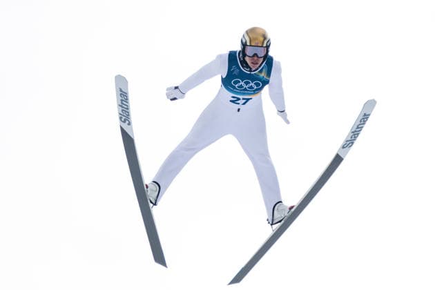 OLYMPICS - Winter Olympic Games, Olympische Spiele, Olympia, OS Milano Cortina 2026 PREDAZZO,ITALY,17.FEB.26 - OLYMPICS, NORDIC SKIING, NORDIC COMBINED, Ski jumping, Skispringen, Ski, nordisch - Winter Olympic Games Milano Cortina 2026, large hill. Image shows Andreas Skoglund (NOR).  GEPAxpictures xOliverxLerch