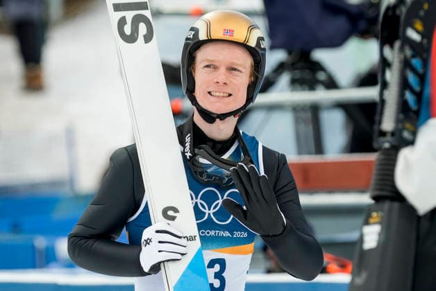 Winter Olympics in Milan Cortina 2026 Val di Fiemme, Italy 20260217. Einar Luraas Oftebro from Norway during the combined jump large hill at the Predazzo Ski jumping, Skispringen, Ski, nordisch Stadium during the Winter Olympics in Milano Cortina 2026. Photo: Terje Pedersen NTB Val di Fiemme Italy EDITORIAL USE ONLY. RESTRICTED USE FOR BETTING COMPANIES Ref:_SPOfbKE5mUP-So.jpg *** Winter Olympics in Milan Cortina 2026 Val di Fiemme, Italy 20260217 Einar Luraas Oftebro from Norway during the combined jump large hill at the Predazzo Ski Jumping Stadium during the Winter Olympics in Milan Cortina 2026 Photo Terje Pedersen NTB Val di Fiemme Italy EDITORIAL USE ONLY RESTRICTED USE FOR BETTING COMPANIES  Copyright: xTerjexPedersenx xNTBx