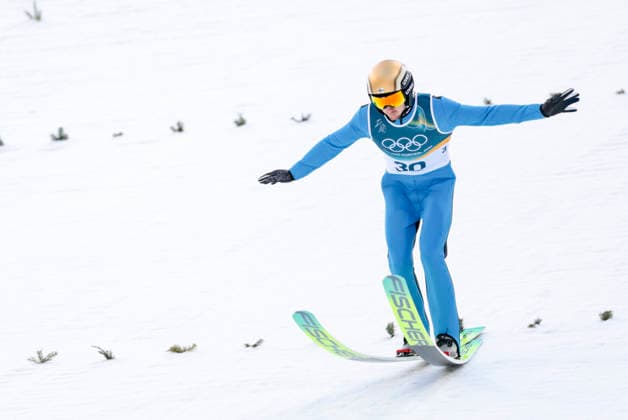 OLYMPICS - Winter Olympic Games, Olympische Spiele, Olympia, OS Milano Cortina 2026 PREDAZZO,ITALY,17.FEB.26 - OLYMPICS, NORDIC SKIING, NORDIC COMBINED, Ski jumping, Skispringen, Ski, nordisch - Winter Olympic Games Milano Cortina 2026, large hill. Image shows Ikka Herola (FIN).  GEPAxpictures xMatthiasxTrinkl