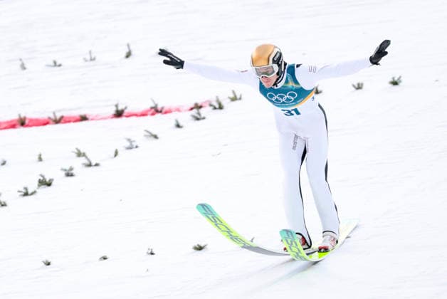 OLYMPICS - Winter Olympic Games, Olympische Spiele, Olympia, OS Milano Cortina 2026 PREDAZZO,ITALY,17.FEB.26 - OLYMPICS, NORDIC SKIING, NORDIC COMBINED, Ski jumping, Skispringen, Ski, nordisch - Winter Olympic Games Milano Cortina 2026, large hill. Image shows Thomas Rettenegger (AUT).  GEPAxpictures xMatthiasxTrinkl