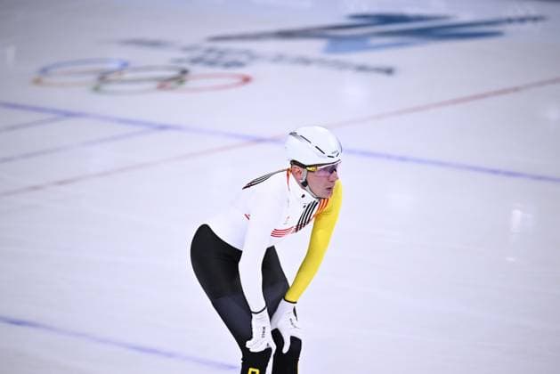 Belgian speed skater Bart Swings pictured during a training session at the Milano Cortina 2026 Olympic Winter games, Winterspiele,Spiele, Summer games on Tuesday 17 February 2026 in Milan, Italy. The XXV Winter Olympics take place from 6 to 22 February 2026 in Italy. JASPERxJACOBS  x163928587x