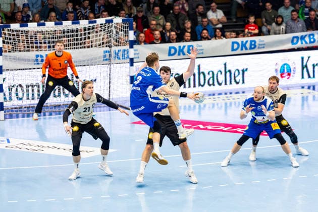 16.02.206, GER, Handball, Maenner, Saison 25 26, Daikin 1.Bl, 21.Spieltag, ThSV Eisenach - Bergischer HC Oskar Joelsson (ThSV Eisenach,3) 99817 Eisenach Werner-Assmann-Halle Am Sportp Thueringen Deutschland