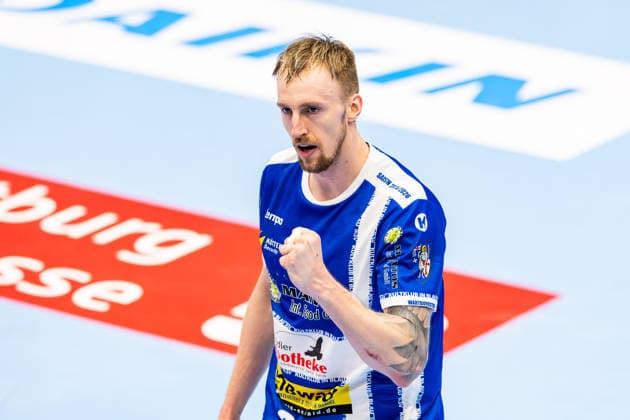 16.02.206, GER, Handball, Maenner, Saison 25 26, Daikin 1.Bl, 21.Spieltag, ThSV Eisenach - Bergischer HC Dominik Solak (ThSV Eisenach,30) 99817 Eisenach Werner-Assmann-Halle Am Sportp Thueringen Deutschland