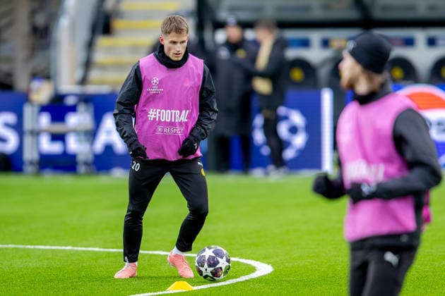 Bodo Glimt trains at Aspmyra Oslo 20260217 Bodo Glimts Fredrik Sjovold during training with Bodo Glimt at Aspmyra before the Champions League football match against Inter Photo Thomas Andersen NTB Oslo Norway EDITORIAL USE ONLY RESTRICTED USE FOR BETTING COMPANIES  Copyright: xThomasxAndersenx xNTBx