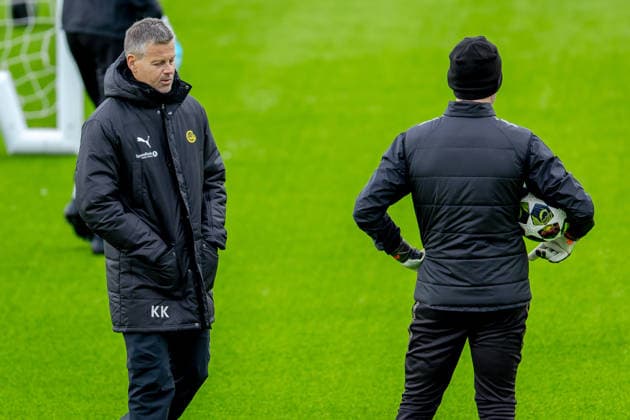 Bodo Glimt trains at Aspmyra Oslo 20260217 Bodo Glimt s coach Kjetil Knutsen during training with Bodo Glimt at Aspmyra before the Champions League football match against Inter Photo Thomas Andersen NTB Oslo Norway EDITORIAL USE ONLY RESTRICTED USE FOR BETTING COMPANIES  Copyright: xThomasxAndersenx xNTBx