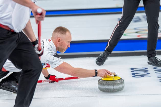 Curling - Milano Cortina 2026 Winter Olympics: Day 9 Brad Jacobs during Milano Cortina 2026 Winter Olympics Men s Curling Round Robin at Curling Olympic Stadium in Cortina D Ampezzo on February 15, 2026 Cortina Italy  Copyright: xAndrzejxIwanczukx originalFilename:iwanczuk-curlingm260217_npGH6.jpg