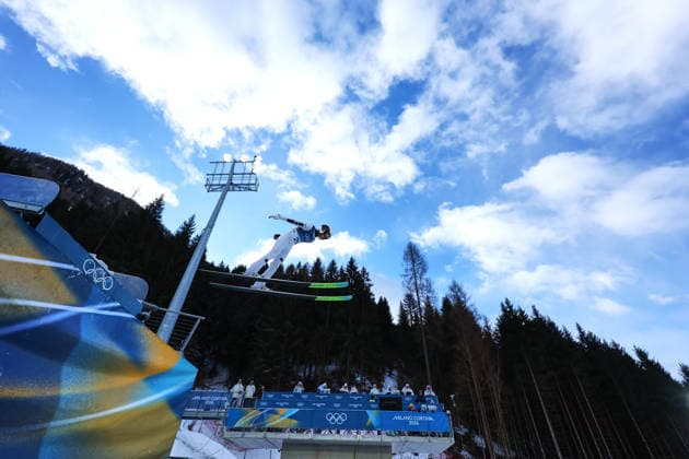 Ryota Yamamoto (JPN), FEBRUARY 16, 2026 - Nordic Combined : Individual LH 10km during the Milano Cortina 2026 Olympic Winter games, Winterspiele,Spiele, Summer games at Predazzo Ski jumping, Skispringen, Ski, nordisch Stadium in Predazzo, Italy. Noxthirdxpartyxsales  aflo_320214801