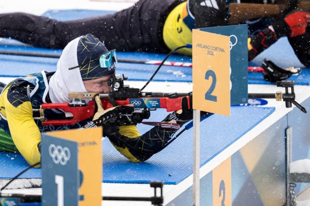 260217 Jesper Nelin of Sweden during zeroing ahead of men s 4 x 7,5 km relay biathlon during day 11 of the 2026 Winter Olympics on February 17, 2026 in Anterselva. Photo: Joel Marklund BILDBYRAN kod JM JM0796 skidskytte biathlon skiskyting Olympic Games, Olympische Spiele, Olympia, OS olympics winter olympics os ol olympiska spel vinter-os olympiske leker milano cortina 2026 milan cortina 2026 milano cortina 2026 olympic games milano cortina 2026 winter olympic games milano cortina-os milano cortina-ol vinter-ol 11 bbeng stafett relay sverige *** 260217 Jesper Nelin of Sweden during zeroing ahead of men s 4 x 7,5 km relay biathlon during day 11 of the 2026 Winter Olympics on February 17, 2026 in Anterselva Photo Joel Marklund BILDBYRAN code JM JM0796 biathlon biathlon biathlon olympic games olympics olympics winter olympics os ol olympiska spel vinter os olympiske leker milano cortina 2026 milan cortina 2026 milano cortina 2026 olympic games milano cortina 2026 winter olympic games milano cortina os milano cortina ol vinter ol 11 bbeng relay relay sverige  Copyright: JOELxMARKLUND BB260217JM006