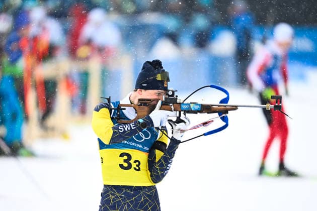 ANTERSELVA, ITALY 20260217 Sweden s Martin Ponsiluoma at the start of the men s 4x7.5km biathlon relay in Anterselva during the Winter Olympics in Milan Cortina, Italy. *** The image is included in the SPORTS PACKAGE. For others PAYMENT IMAGE *** ANTERSELVA ITALY x10050x *** ANTERSELVA, ITALY 20260217 Sweden s Martin Ponsiluoma at the start of the men s 4x7 5km biathlon relay in Anterselva during the Winter Olympics in Milan Cortina, Italy The image is included in the SPORTS PACKAGE For others PAYMENT IMAGE ANTERSELVA ITALY x10050x  Copyright: xPontusxLundahl TTx 2026 OLYMPICS MEN S BIATHING RELAY
