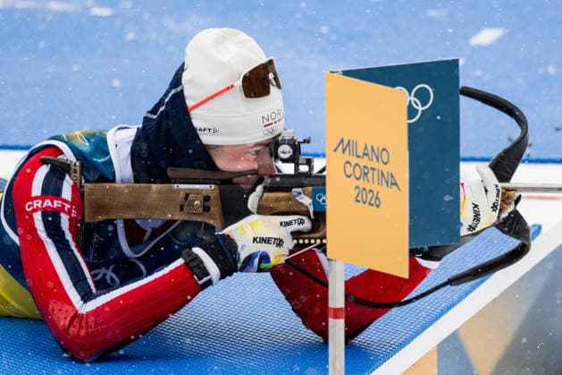 260217 Sturla Holm Laegreid of Norway during zeroing ahead of men s 4 x 7,5 km relay biathlon during day 11 of the 2026 Winter Olympics on February 17, 2026 in Anterselva. Photo: Joel Marklund BILDBYRAN kod JM JM0796 skidskytte biathlon skiskyting Olympic Games, Olympische Spiele, Olympia, OS olympics winter olympics os ol olympiska spel vinter-os olympiske leker milano cortina 2026 milan cortina 2026 milano cortina 2026 olympic games milano cortina 2026 winter olympic games milano cortina-os milano cortina-ol vinter-ol 11 bbeng stafett relay norge *** 260217 Sturla Holm Laegreid of Norway during zeroing ahead of men s 4 x 7,5 km relay biathlon during day 11 of the 2026 Winter Olympics on February 17, 2026 in Anterselva Photo Joel Marklund BILDBYRAN code JM JM0796 biathlon biathlon biathlon olympic games olympics winter olympics os ol olympiska spel vinter os olympiske leker milano cortina 2026 milan cortina 2026 milano cortina 2026 olympic games milano cortina 2026 winter olympic games milano cortina os milano cortina ol vinter ol 11 bbeng relay relay norge  Copyright: JOELxMARKLUND BB260217JM012