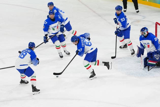 Ice hockey, Eishockey - Italy-Switzerland at the 2026 Winter Olympics, Milan, Italy, Thursay, Feb. 17, 2026. (Gian Mattia D Alberto LaPresse)  Copyright: xGianxMattiaxD Alberto LaPressex