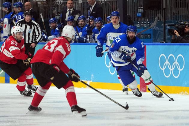 Ice hockey, Eishockey - Italy-Switzerland at the 2026 Winter Olympics, Milan, Italy, Thursay, Feb. 17, 2026. (Gian Mattia D Alberto LaPresse)  Copyright: xGianxMattiaxD Alberto LaPressex