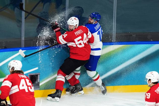 Ice hockey, Eishockey - Italy-Switzerland at the 2026 Winter Olympics, Milan, Italy, Thursay, Feb. 17, 2026. (Gian Mattia D Alberto LaPresse)  Copyright: xGianxMattiaxD Alberto LaPressex