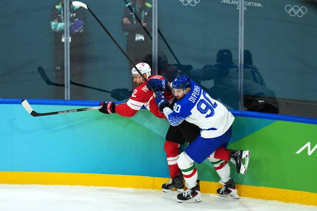 Ice hockey, Eishockey - Italy-Switzerland at the 2026 Winter Olympics, Milan, Italy, Thursay, Feb. 17, 2026. (Gian Mattia D Alberto LaPresse)  Copyright: xGianxMattiaxD Alberto LaPressex