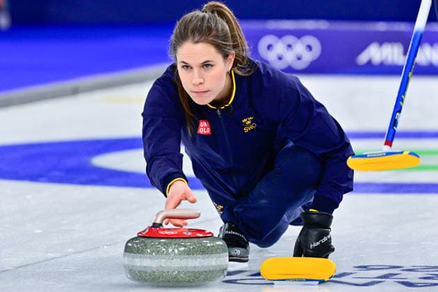 CORTINA, ITALY 20260217 Anna Hasselborg during the women s group stage match, round 9, between Sweden and Canada in the Olympic curling in Cortina. *** The image is included in the SPORTS PACKAGE. For others PAYMENT IMAGE *** CORTINA ITALY x10030x *** CORTINA, ITALY 20260217 Anna Hasselborg during the women s group stage match, round 9, between Sweden and Canada in the Olympic curling in Cortina The image is included in the SPORTS PACKAGE For others PAYMENT IMAGE CORTINA ITALY x10030x  Copyright: xJonasxEkströmer TTx 2026 OLYMPICS WOMEN S CURLING SWEDEN-CANADA