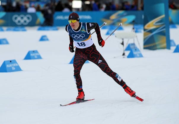 Olympische Winterspiele, Olympia, Nordische Kombination, Individual Gundersen Large Hill 10km, Langlauf, Val di Fiemme, Tesero GEIGER Vinzenz (GER) in der Loipe beim Langlauf *** Olympic Winter Games, Olympic Games, Nordic Combined, Individual Gundersen Large Hill 10km, cross-country skiing, Val di Fiemme, Tesero GEIGER Vinzenz GER in the cross-country skiing track