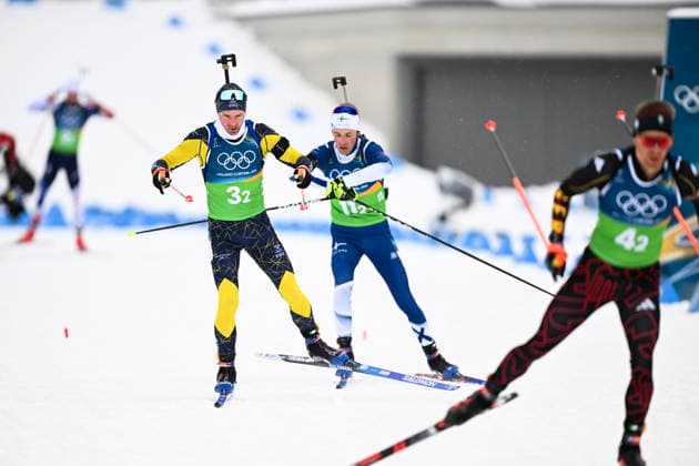 ANTERSELVA, ITALY 20260217 Sweden s Jesper Nelin, Finland s Tero Seppälä and Germany s David Zobel in the men s biathlon relay, 4x7.5km, in Anterselva during the Winter Olympics in Milan Cortina, Italy. *** The image is included in the SPORTS PACKAGE. For others PAYMENT IMAGE *** ANTERSELVA ITALY x10050x *** ANTERSELVA, ITALY 20260217 Sweden s Jesper Nelin, Finland s Tero Seppälä and Germany s David Zobel in the men s biathlon relay, 4x7 5km, in Anterselva during the Winter Olympics in Milan Cortina, Italy The image is included in the SPORTS PACKAGE For others PAYMENT IMAGE ANTERSELVA ITALY x10050x  Copyright: xPontusxLundahl TTx 2026 OLYMPICS MEN S BI-SHOOTING RELAY