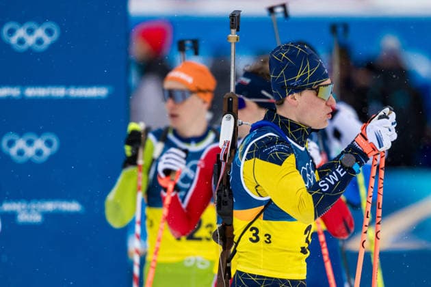 260217 Martin Ponsiluoma of Sweden competes in men s 4 x 7,5 km relay biathlon during day 11 of the 2026 Winter Olympics on February 17, 2026 in Anterselva. Photo: Joel Marklund BILDBYRAN kod JM JM0796 skidskytte biathlon skiskyting Olympic Games, Olympische Spiele, Olympia, OS olympics winter olympics os ol olympiska spel vinter-os olympiske leker milano cortina 2026 milan cortina 2026 milano cortina 2026 olympic games milano cortina 2026 winter olympic games milano cortina-os milano cortina-ol vinter-ol 11 bbeng stafett relay sverige *** 260217 Martin Ponsiluoma of Sweden competes in men s 4 x 7,5 km relay biathlon during day 11 of the 2026 Winter Olympics on February 17, 2026 in Anterselva Photo Joel Marklund BILDBYRAN code JM JM0796 biathlon biathlon biathlon olympic games olympics olympics winter olympics os ol olympiska spel vinter os olympiske leker milano cortina 2026 milan cortina 2026 milano cortina 2026 olympic games milano cortina 2026 winter olympic games milano cortina os milano cortina ol vinter ol 11 bbeng relay relay sverige  Copyright: JOELxMARKLUND BB260217JM041