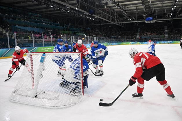 SCHMID Sandro (SUI) during Ice hockey, Eishockey Olympic Winter games, Winterspiele,Spiele, Summer games Milano-Cortina 2026 in Milano, Italy, February 17 2026  Copyright: xFilippoxTomasi IPAxSportx xipa-agency.netx xx IPA_71642547 IPA_Agency_IPA71642547