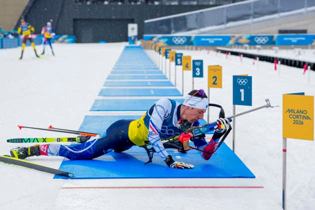 Winter Olympics in Milan Cortina 2026 Anterselva, Italy 20260217. Quentin Fillon Maillet from France during the men s 4 x 7.5 km relay in biathlon at the Winter Olympics in Milan Cortina 2026. Photo: Heiko Junge NTB Anterselva Italy EDITORIAL USE ONLY. RESTRICTED USE FOR BETTING COMPANIES Ref:_SPOQF18_qUgAJ8.jpg *** Winter Olympics in Milan Cortina 2026 Anterselva, Italy 20260217 Quentin Fillon Maillet from France during the men s 4 x 7 5 km relay in biathlon at the Winter Olympics in Milan Cortina 2026 Photo Heiko Junge NTB Anterselva Italy EDITORIAL USE ONLY RESTRICTED USE FOR BETTING COMPANIES  Copyright: xHeikoxJungex xNTBx