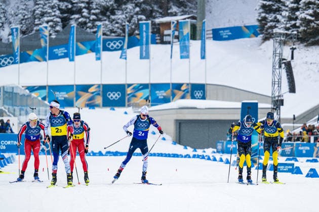 260217 Sturla Holm Laegreid of Norway, Vetle Sjastad Christiansen of Norway, Quentin Fillon Maillet of France, Eric Perrot of France and Martin Ponsiluoma of Sweden and Sebastian Samuelsson of Sweden compete in men s 4 x 7,5 km relay biathlon during day 11 of the 2026 Winter Olympics on February 17, 2026 in Anterselva. Photo: Joel Marklund BILDBYRAN kod JM JM0796 skidskytte biathlon skiskyting Olympic Games, Olympische Spiele, Olympia, OS olympics winter olympics os ol olympiska spel vinter-os olympiske leker milano cortina 2026 milan cortina 2026 milano cortina 2026 olympic games milano cortina 2026 winter olympic games milano cortina-os milano cortina-ol vinter-ol 11 bbeng stafett relay sverige norge frankrike *** 260217 Sturla Holm Laegreid of Norway, Vetle Sjastad Christiansen of Norway, Quentin Fillon Maillet of France, Eric Perrot of France and Martin Ponsiluoma of Sweden and Sebastian Samuelsson of Sweden compete in men s 4 x 7,5 km relay biathlon during day 11 of the 2026 Winter Olympics on February 17, 2026 in Anterselva Photo Joel Marklund BILDBYRAN code JM JM0796 biathlon biathlon biathlon olympic games olympics olympics winter olympics os ol olympiska spel vinter os olympiske leker milano cortina 2026 milan cortina 2026 milano cortina 2026 olympic games milano cortina 2026 winter olympic games milano cortina os milano cortina ol vinter ol 11 bbeng relay sverige norge frankrike  Copyright: JOELxMARKLUND BB260217JM047