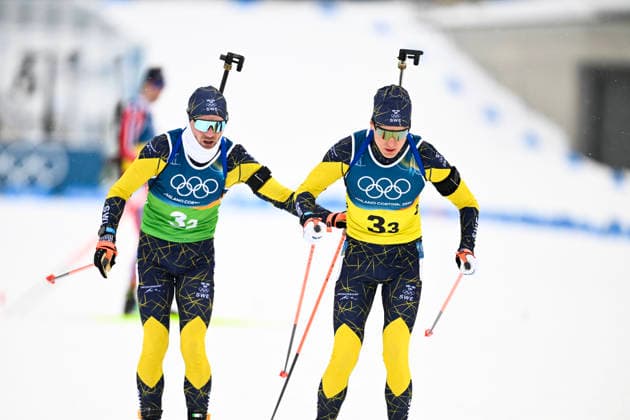 ANTERSELVA, ITALY 20260217 Sweden s Jesper Nelin changes to Martin Ponsiluoma in the men s biathlon relay, 4x7.5km, in Anterselva during the Winter Olympics in Milano Cortina, Italy. *** The image is included in the SPORTS PACKAGE. For others PAYMENT IMAGE *** ANTERSELVA ITALY x10050x *** ANTERSELVA, ITALY 20260217 Sweden s Jesper Nelin changes to Martin Ponsiluoma in the men s biathlon relay, 4x7 5km, in Anterselva during the Winter Olympics in Milano Cortina, Italy The image is included in the SPORTS PACKAGE For others PAYMENT IMAGE ANTERSELVA ITALY x10050x  Copyright: xPontusxLundahl TTx 2026 OLYMPICS MEN S BI-SHOOTING RELAY