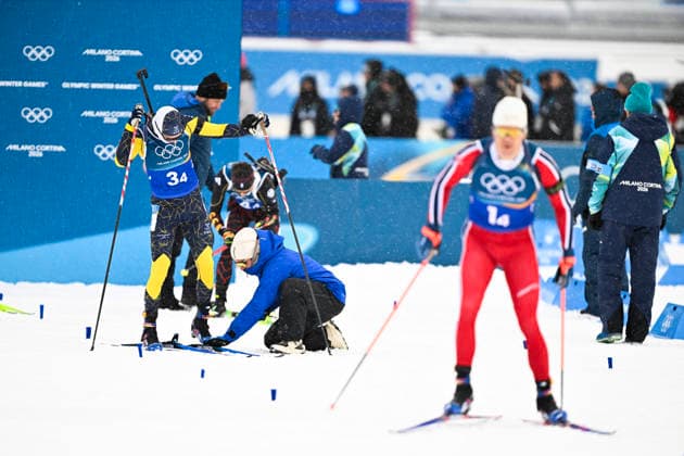 ANTERSELVA, ITALY 20260217 Sweden s Sebastian Samuelsson prepares for the final leg of the men s biathlon relay, 4x7.5km, in Anterselva during the Winter Olympics in Milan Cortina, Italy. *** The image is included in the SPORTS PACKAGE. For others PAYMENT IMAGE *** ANTERSELVA ITALY x10050x *** ANTERSELVA, ITALY 20260217 Sweden s Sebastian Samuelsson prepares for the final leg of the men s biathlon relay, 4x7 5km, in Anterselva during the Winter Olympics in Milan Cortina, Italy The image is included in the SPORTS PACKAGE For others PAYMENT IMAGE ANTERSELVA ITALY x10050x  Copyright: xPontusxLundahl TTx 2026 OLYMPICS MEN S BI-SHOOTING RELAY