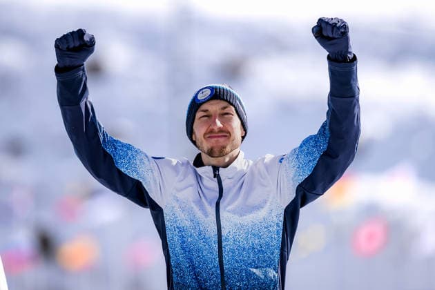 OLYMPICS - Winter Olympic Games, Olympische Spiele, Olympia, OS Milano Cortina 2026 TESERO,ITALY,17.FEB.26 - OLYMPICS, NORDIC SKIING, NORDIC COMBINED - Winter Olympic Games Milano Cortina 2026, large hill, 10km Gundersen, medal ceremony. Image shows Ilkka Herola (FIN).  GEPAxpictures xMatthiasxTrinkl