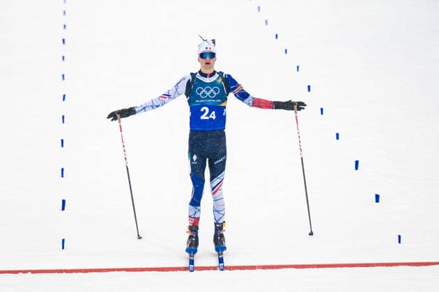 260217 Eric Perrot of France celebrates after competing in men s 4 x 7,5 km relay biathlon during day 11 of the 2026 Winter Olympics on February 17, 2026 in Anterselva. Photo: Mathias Bergeld BILDBYRAN kod MB JM0796 skidskytte biathlon skiskyting Olympic Games, Olympische Spiele, Olympia, OS olympics winter olympics os ol olympiska spel vinter-os olympiske leker milano cortina 2026 milan cortina 2026 milano cortina 2026 olympic games milano cortina 2026 winter olympic games milano cortina-os milano cortina-ol vinter-ol 11 bbeng stafett relay jubel frankrike *** 260217 Eric Perrot of France celebrates after competing in men s 4 x 7,5 km relay biathlon during day 11 of the 2026 Winter Olympics on February 17, 2026 in Anterselva Photo Mathias Bergeld BILDBYRAN code MB JM0796 biathlon biathlon biathlon olympic games olympics olympics winter olympics os ol olympic games winter os olympic games milano cortina 2026 milan cortina 2026 milano cortina 2026 olympic games milano cortina 2026 winter olympic games milano cortina os milano cortina ol winter ol 11 bbeng relay relay jubilation france  Copyright: MATHIASxBERGELD BB260217MB042