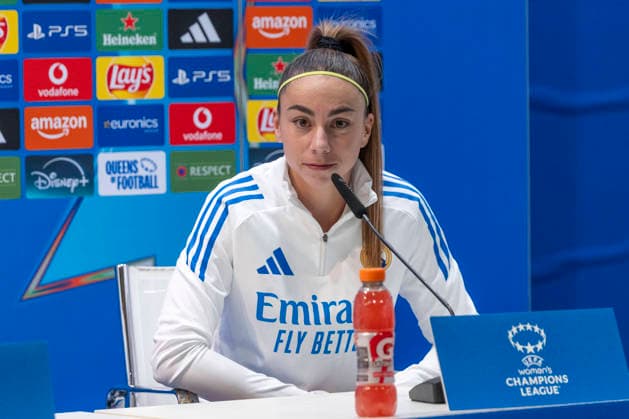 February 17, 2026, Madrid, Madrid, Spain: ATHENEA DEL CASTILLO of Real Madrid Femenino CF speaks to the media during the UEFA Women s Nations League 2025 26 press conference, PK, Pressekonferenz held at the Valdebebas training ground on February 17, 2026, in Madrid, Spain. Madrid Spain - ZUMAc312 20260217_zsp_c312_052 Copyright: xOscarxManuelxSanchezx