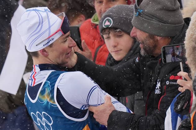 France ™s team , gold medal during Biathlon Men s 4 x 7.5km Relay t Antholz-Anterselva Biathlon Arena at the Milano Cortina 2026 Winter Olympics, in Anterselva (Italy) February 17 , 2026 (Spada LaPresse)  Copyright: xSpada LaPressex