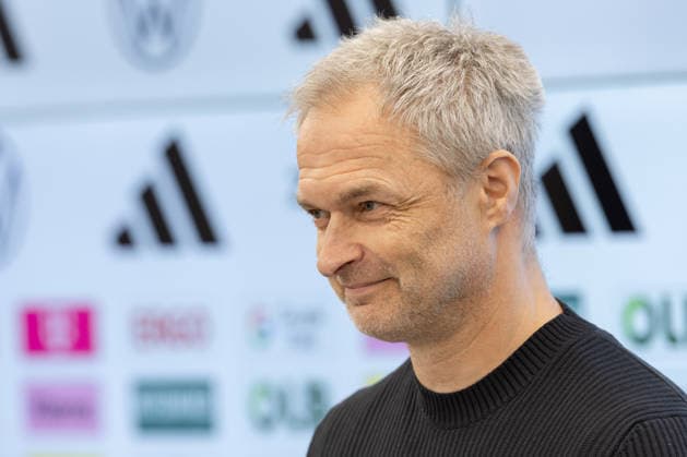 Kaderbekanntgabe Frauen-Nationalmannschaft Bundestrainer Christian Wück. Pressekonferenz zur Bekanntgabe des Kaders der Frauen-Nationalmannschaft für die Länderspiele gegen Slowenien und Norwegen. 17. Februar 2026 auf dem DFB-Campus in Frankfurt am Main., Frankfurt am Main Hessen Deutschland DFB-Campus