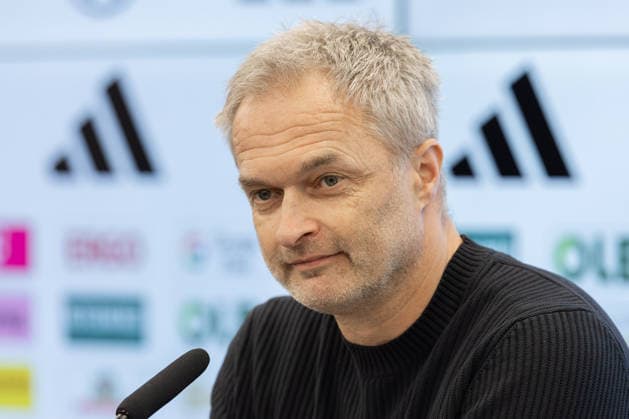 Kaderbekanntgabe Frauen-Nationalmannschaft Bundestrainer Christian Wück. Pressekonferenz zur Bekanntgabe des Kaders der Frauen-Nationalmannschaft für die Länderspiele gegen Slowenien und Norwegen. 17. Februar 2026 auf dem DFB-Campus in Frankfurt am Main., Frankfurt am Main Hessen Deutschland DFB-Campus
