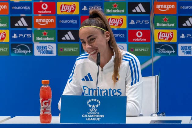 February 17, 2026, Madrid, Madrid, Spain: ATHENEA DEL CASTILLO of Real Madrid Femenino CF speaks to the media during the UEFA Women s Nations League 2025 26 press conference, PK, Pressekonferenz held at the Valdebebas training ground on February 17, 2026, in Madrid, Spain. Madrid Spain - ZUMAc312 20260217_zsp_c312_092 Copyright: xOscarxManuelxSanchezx