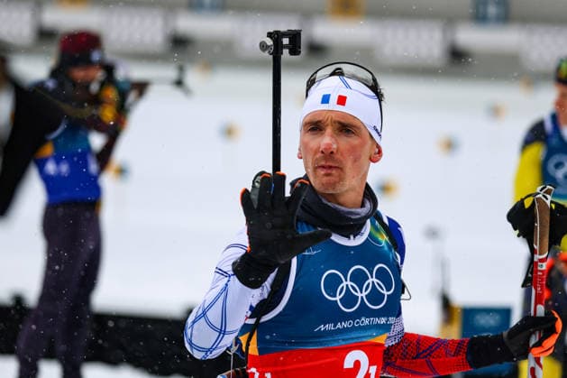 Antholz, Italien 17. Februar 2026: Biathlon Staffel 4 x 7,5 km Männer - Olympia 2026 Im Bild: Fabien CLAUDE (FRA) Anterselva Biathlon Arena *** Antholz, Italy February 17, 2026 Biathlon relay 4 x 7.5 km men Olympic Games 2026 Pictured Fabien CLAUDE FRA Anterselva Biathlon Arena Copyright: xFotostandx xHettichx