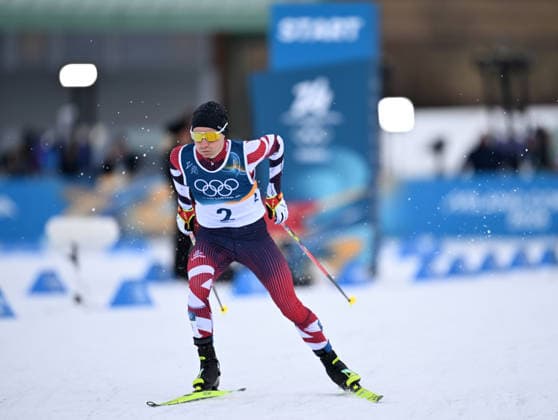 (260217) -- TESERO, Feb. 17, 2026 -- Johannes Lamparter of Austria competes during the cross-country event of Nordic Combined Individual Gundersen Large Hill 10km at the Milan-Cortina 2026 Olympic Winter games, Winterspiele,Spiele, Summer games in Tesero, Italy, Feb. 17, 2026. ) (MICO2026)ITALY-TESERO-OLYMPIC WINTER GAMES-NORDIC COMBINED-INDIVIDUAL GUNDERSEN LARGE HILL 10KM HexCanling 