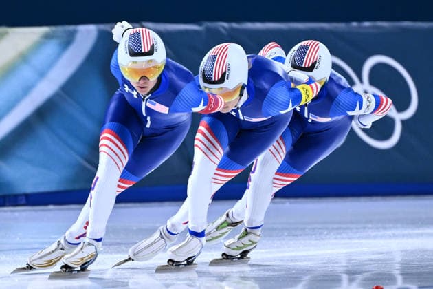 Rg Milano 17 02 2026 - Olimpiadi Milano Cortina 2026 Speed skating, Eisschnelllauf Women™s Pursuit foto Image nella foto: Team Usa 