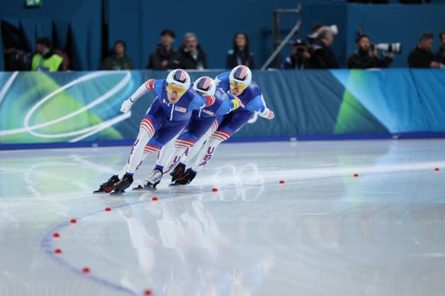 USA during the Olympic Winter games, Winterspiele,Spiele, Summer games Milano-Cortina 2026, Speed skating, Eisschnelllauf Men s Team Pursuit Finals on february 17, 2026 at Milano Speed Skating Stadium in Milan, Italy  Copyright: xFabrizioxCarabelli IPAxSportx xipa-agency.netx xx IPA_71648146 IPA_Agency_IPA71648146