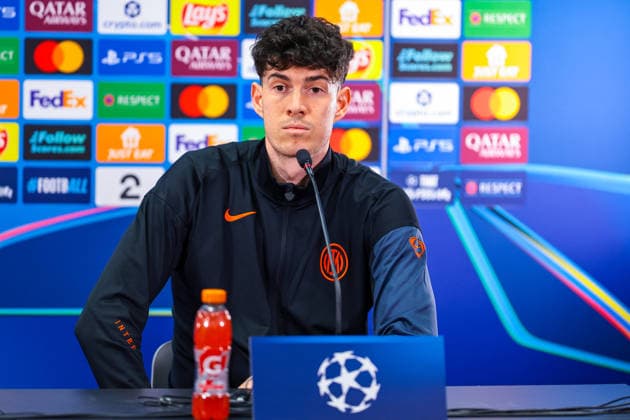 Press conference with Inter Bodo 20260217 Alessandro Bastoni during a press conference with Inter at Aspmyra before the Champions League football match against Bodo Glimt Photo Thomas Andersen NTB Bodo Norway EDITORIAL USE ONLY RESTRICTED USE FOR BETTING COMPANIES  Copyright: xThomasxAndersenx xNTBx
